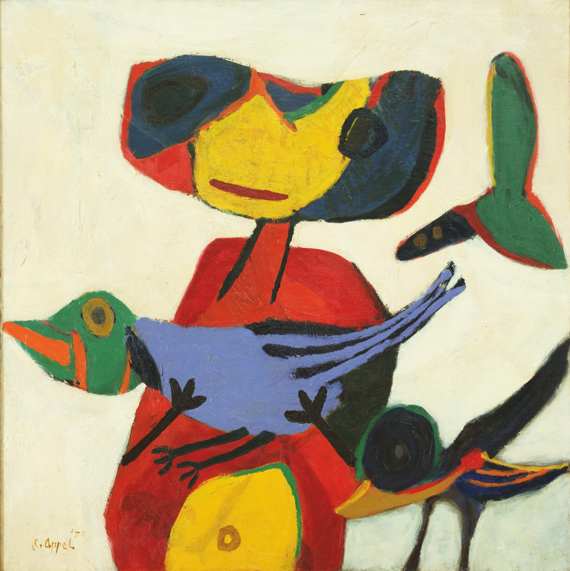 Karel Appel. Child with Birds. 1950 | MoMA