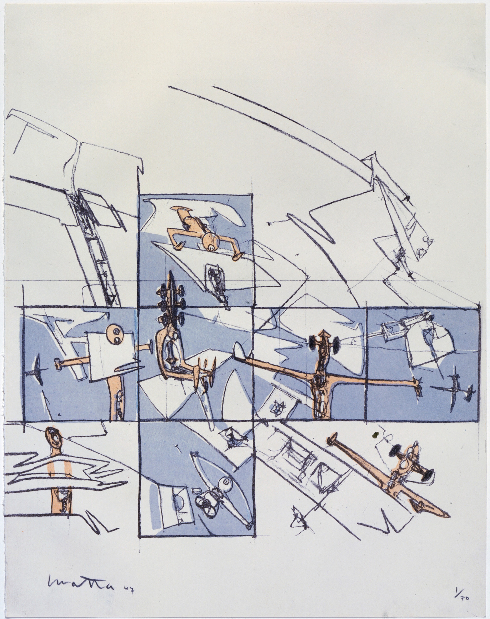 Roberto Matta. I Want to See It to Believe It from Brunidor Portfolio, No. 1