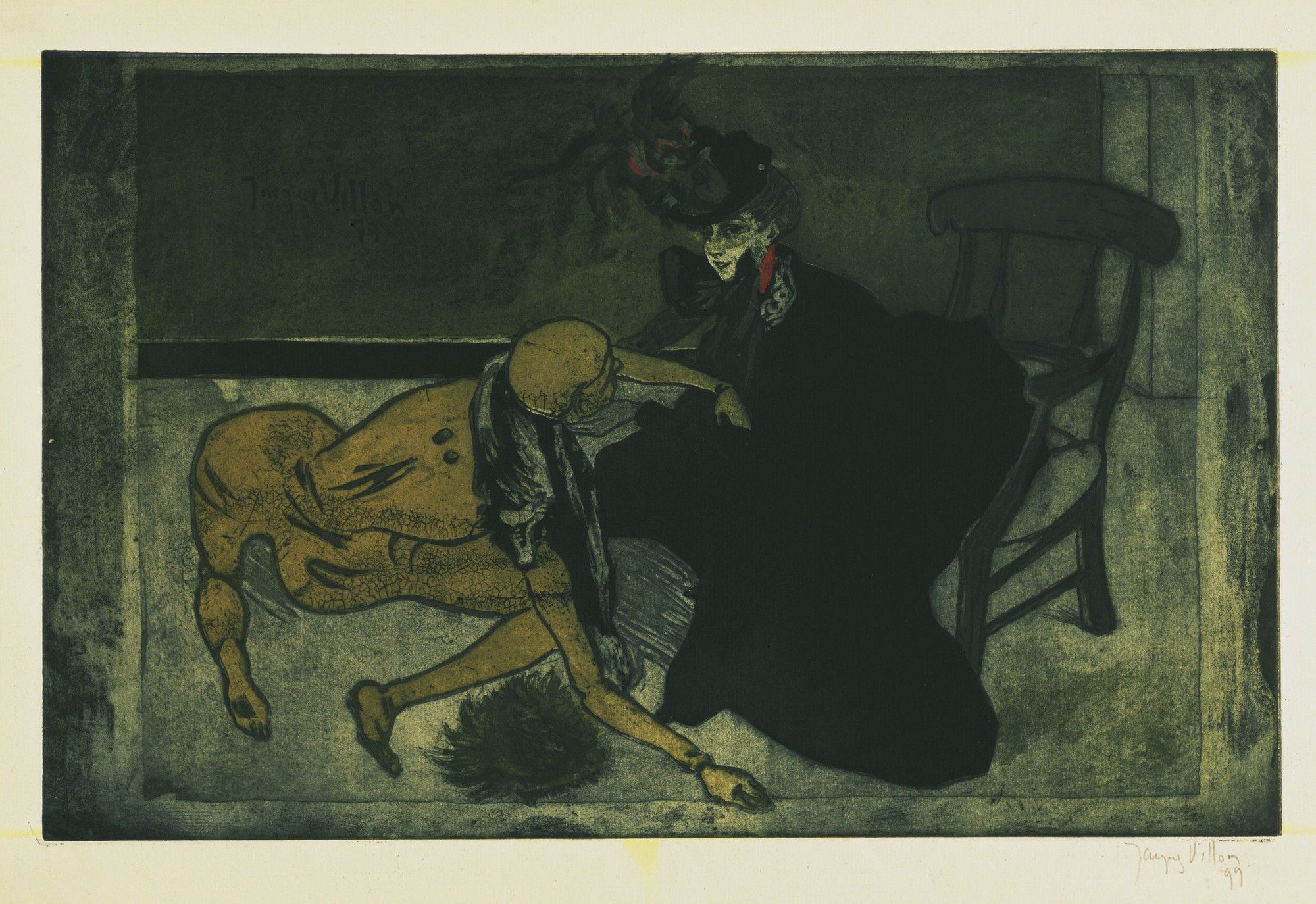 Jacques Villon. Woman and Mannequin (La Femme au Mannequin or La Femme et le pantin). 1899