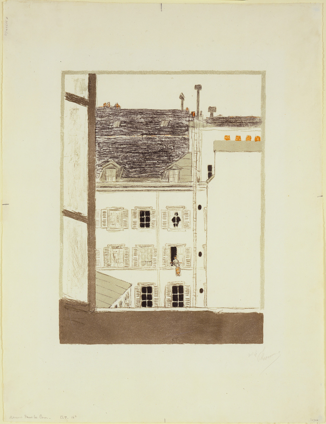 Pierre Bonnard. House in a Courtyard (Maison dans la cour). 1899