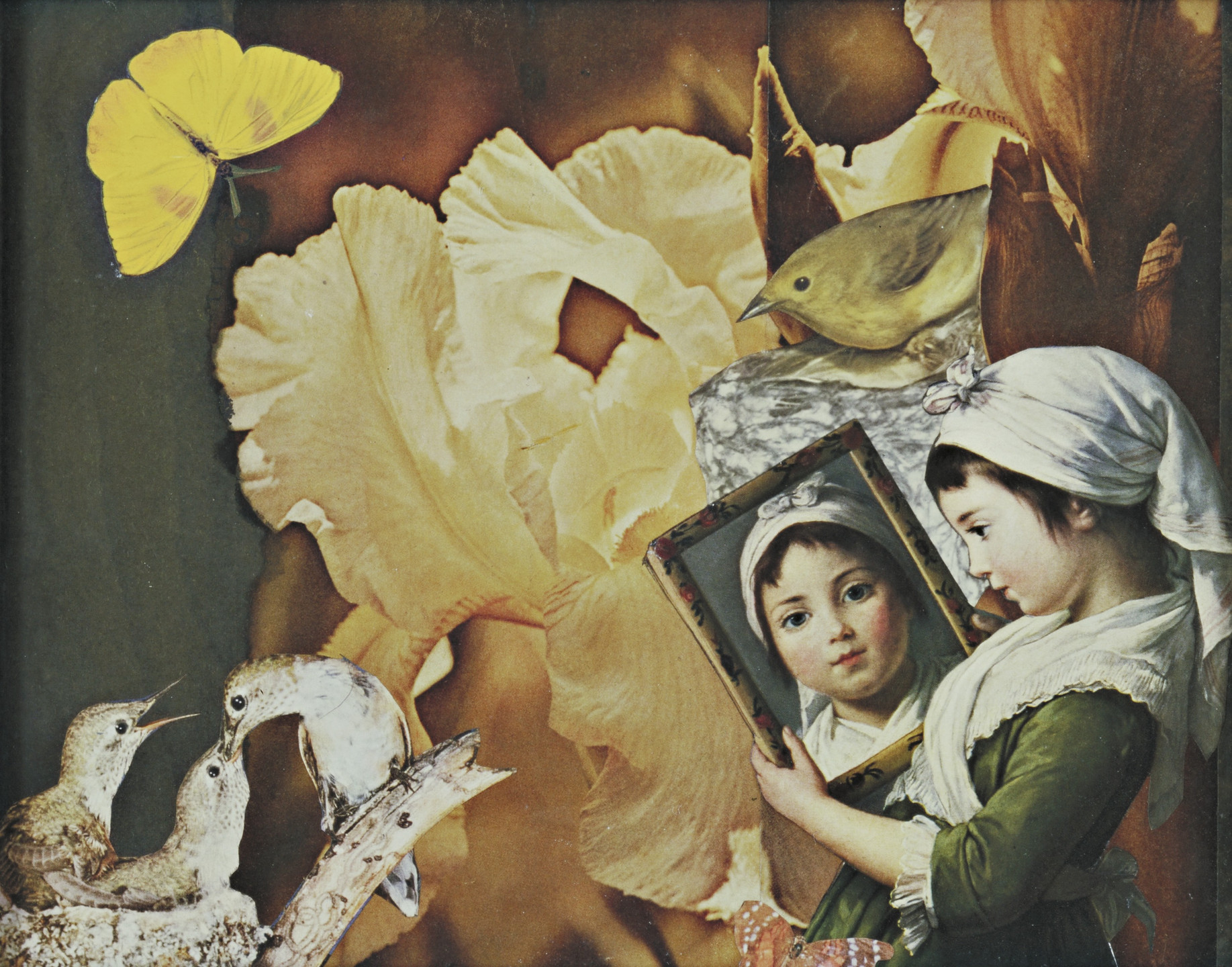 Joseph Cornell. Portrait of the Artist&#39;s Daughter by Vigée-Lebrun. c. 1960