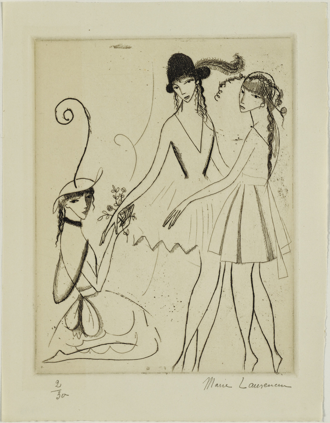 Marie Laurencin. Iphigenia, or Three Dancers (Iphigénie, ou Les Trois danseuses). 1914