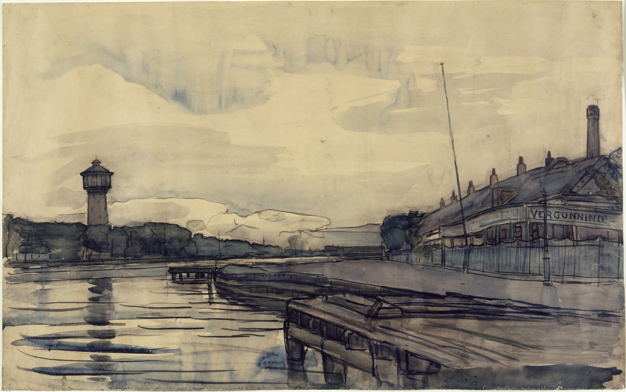 Piet Mondrian. Amstel River. 1907