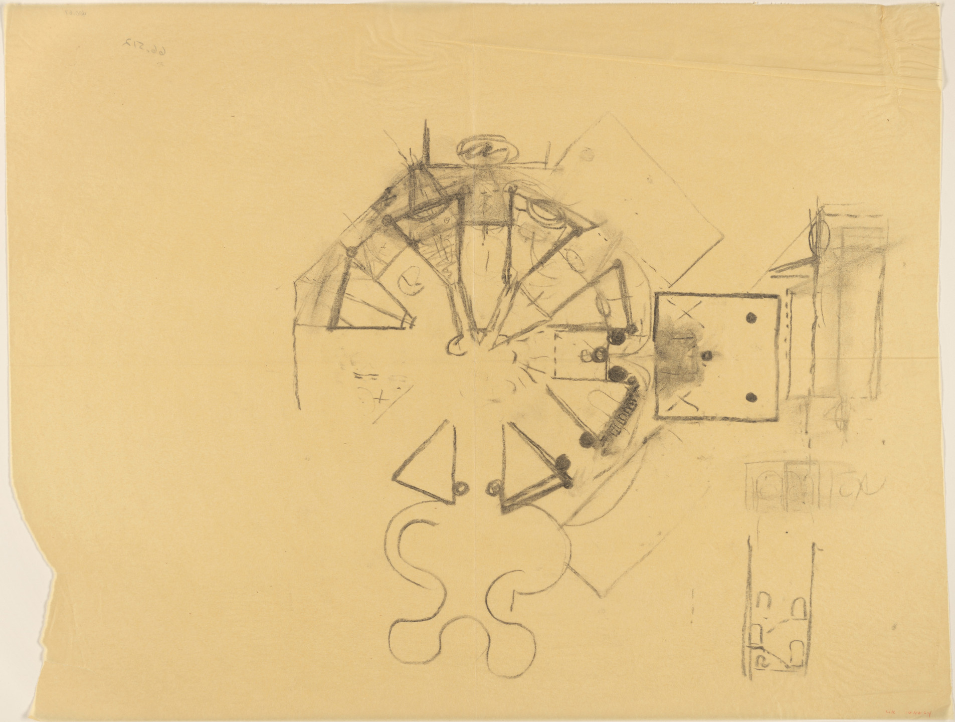 Louis I. Kahn. Sher-e-Bangla Nagar, Capital of Bangladesh, Dhaka, Bangladesh, National Assembly Building: plan sketch. 1963