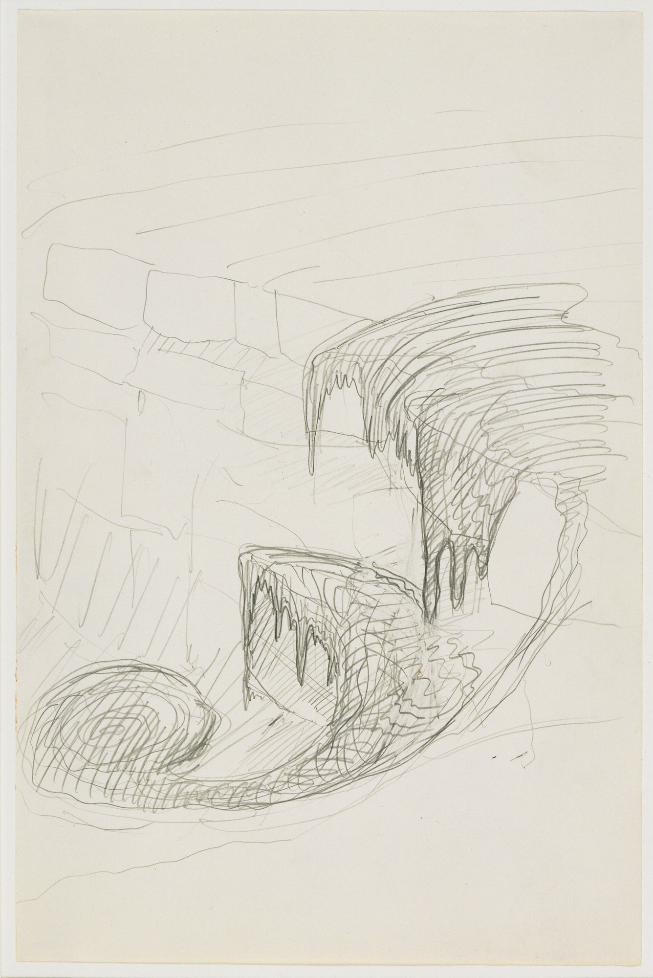 Robert Smithson. Sketch for Quarry Project: Texas Overflow