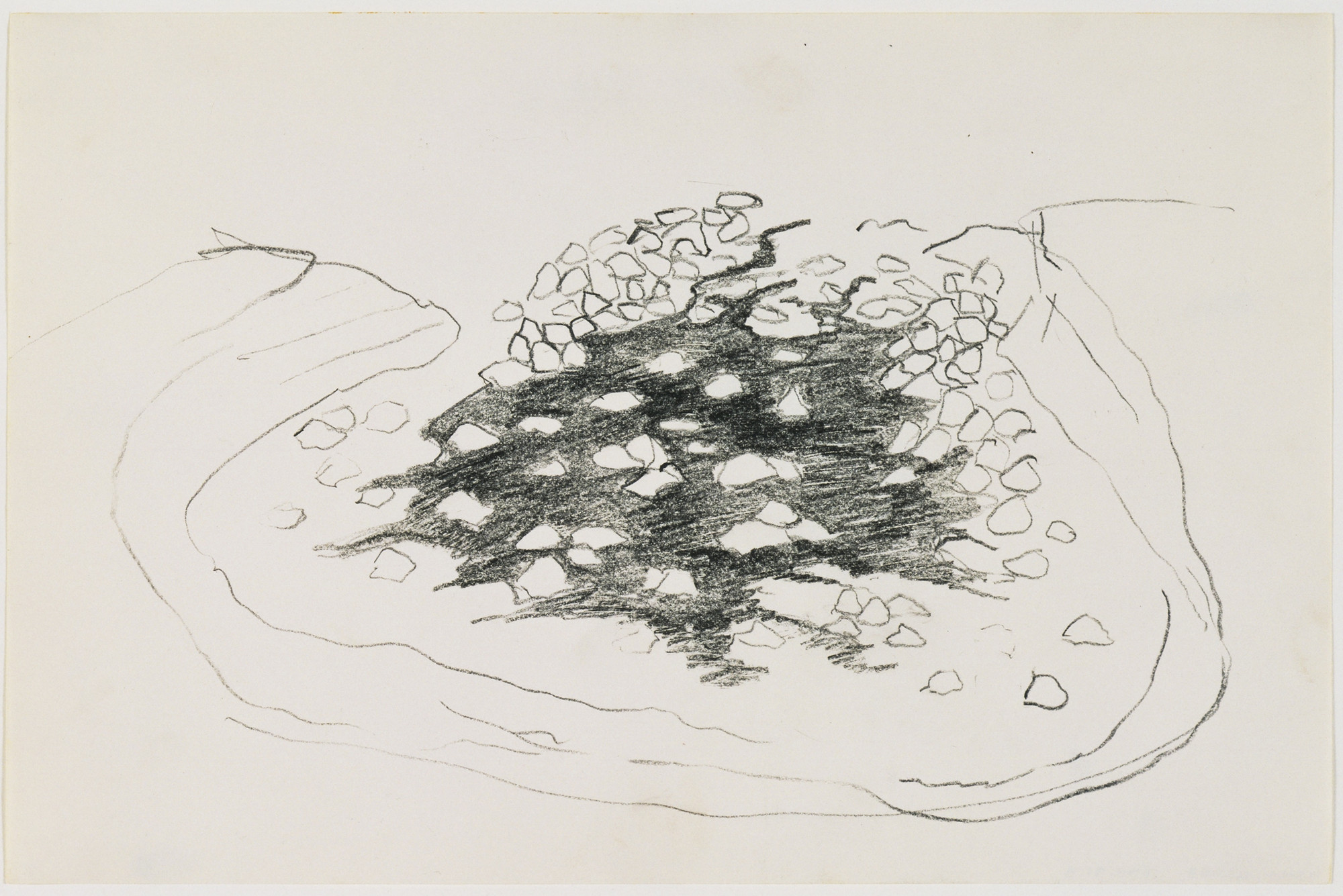 Robert Smithson. Sketch for Quarry Project: Texas Overflow