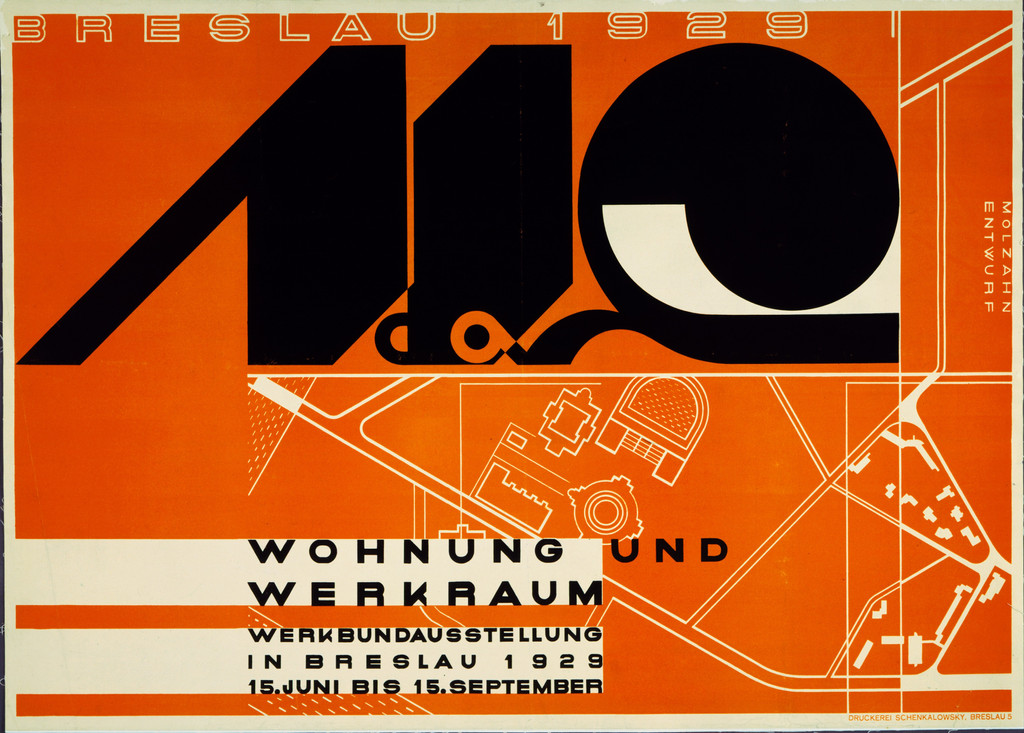 Wohnung und Werkraum (Dwelling and Workplace) (Poster for Deutsche Werkbund Exhibition in Breslau)