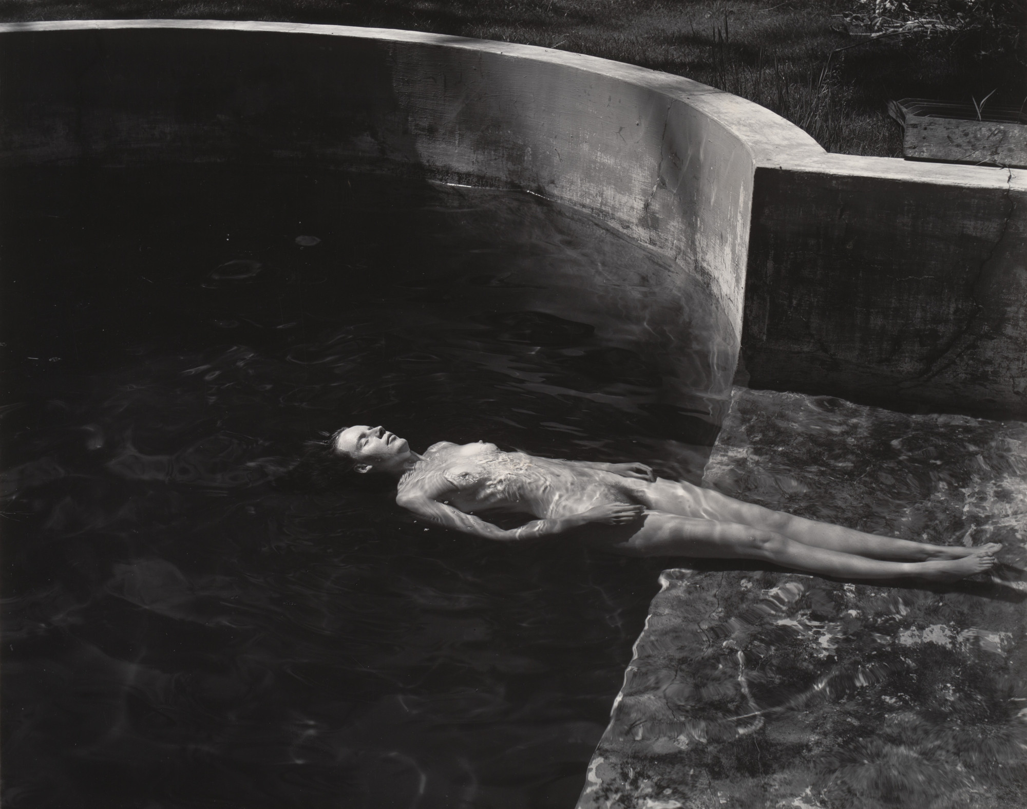 Edward Weston. Nude Floating in Pool