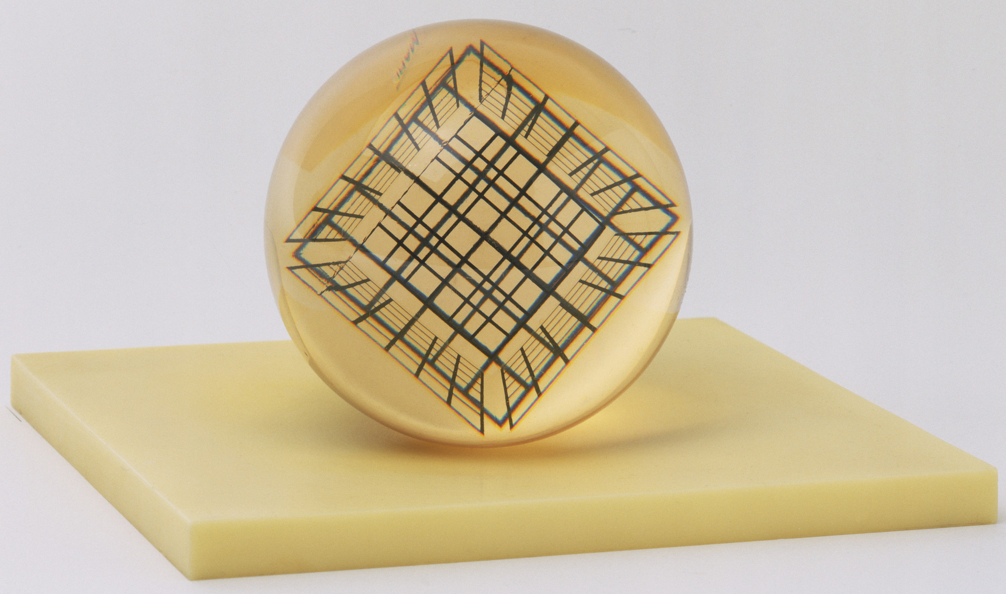 Enzo Mari. Dynamic Optical Deformation of a Cube in a Sphere Enzo Mari. Dynamic Optical Deformation of a Cube in a Sphere