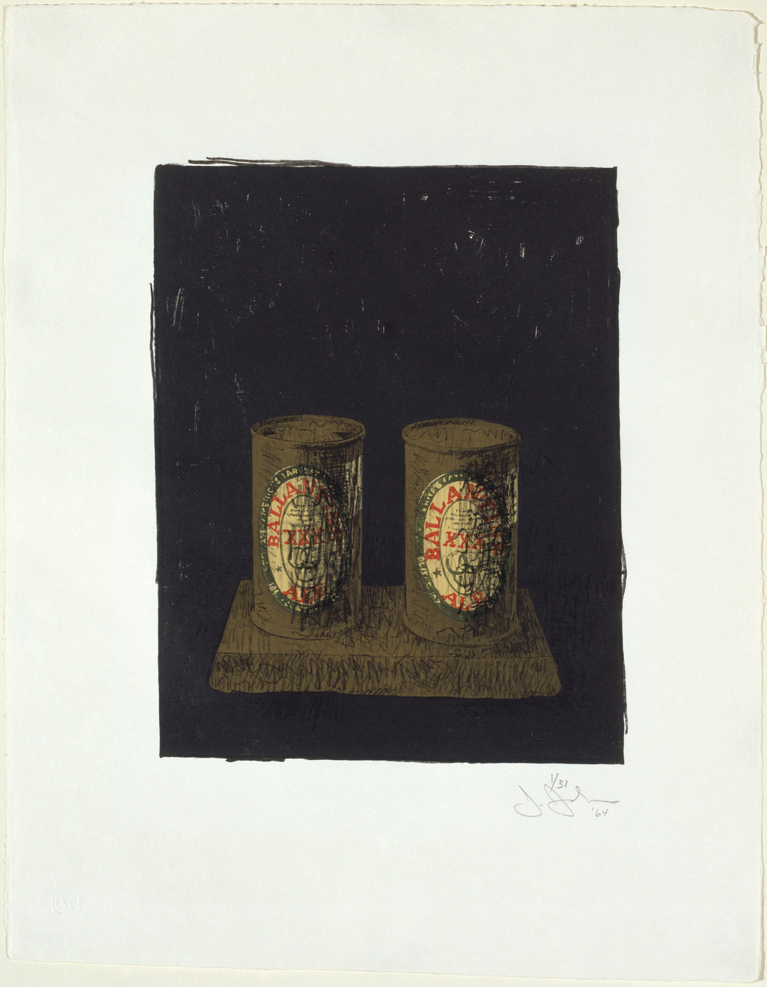 Jasper Johns. Ale Cans. 1964