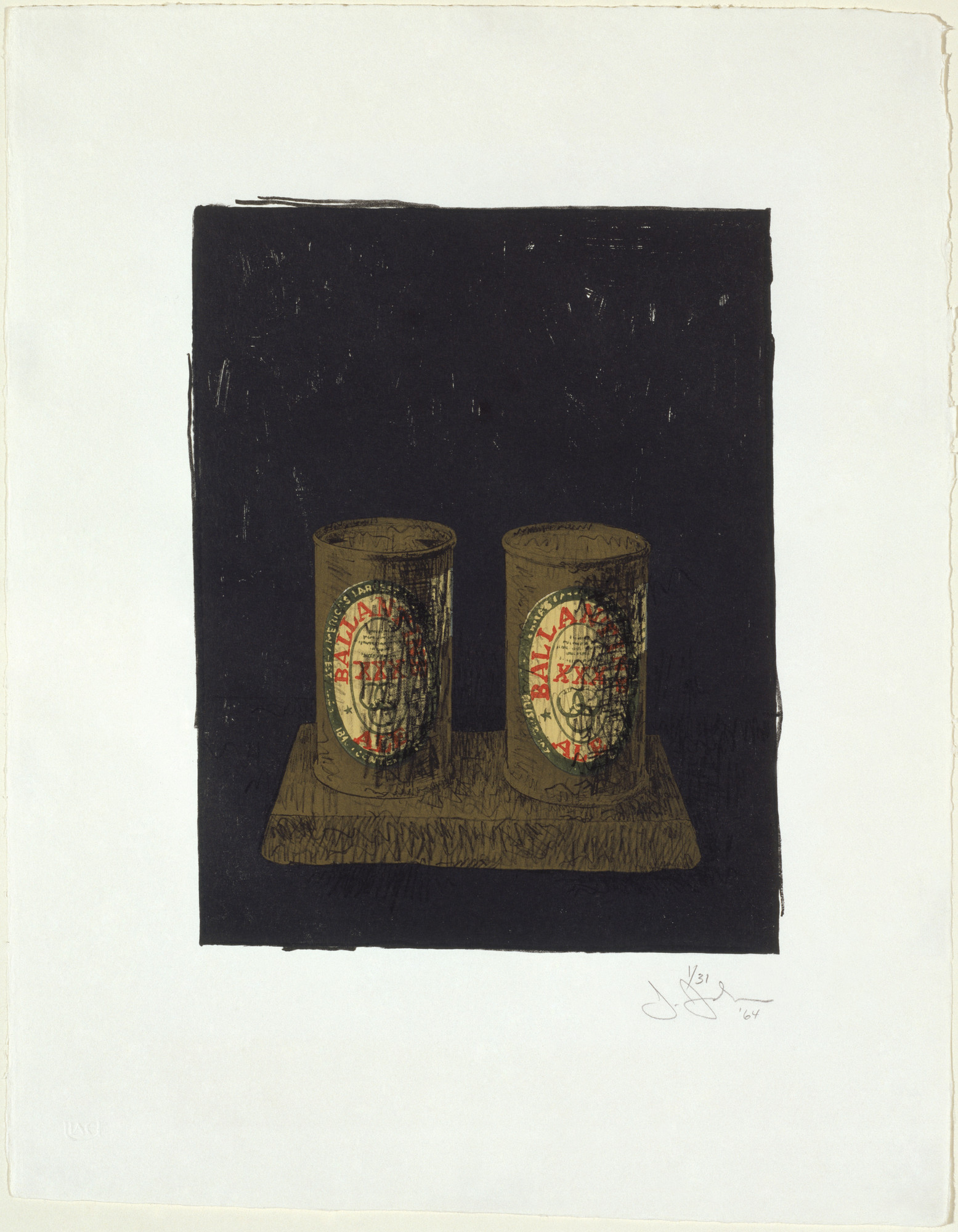 Jasper Johns. Ale Cans. 1964 | MoMA
