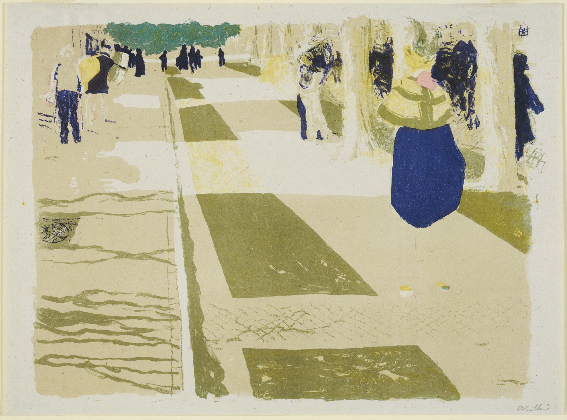 Édouard Vuillard. The Avenue (L&#39;Avenue) from Landscapes and Interiors (Paysages et intérieurs). 1899