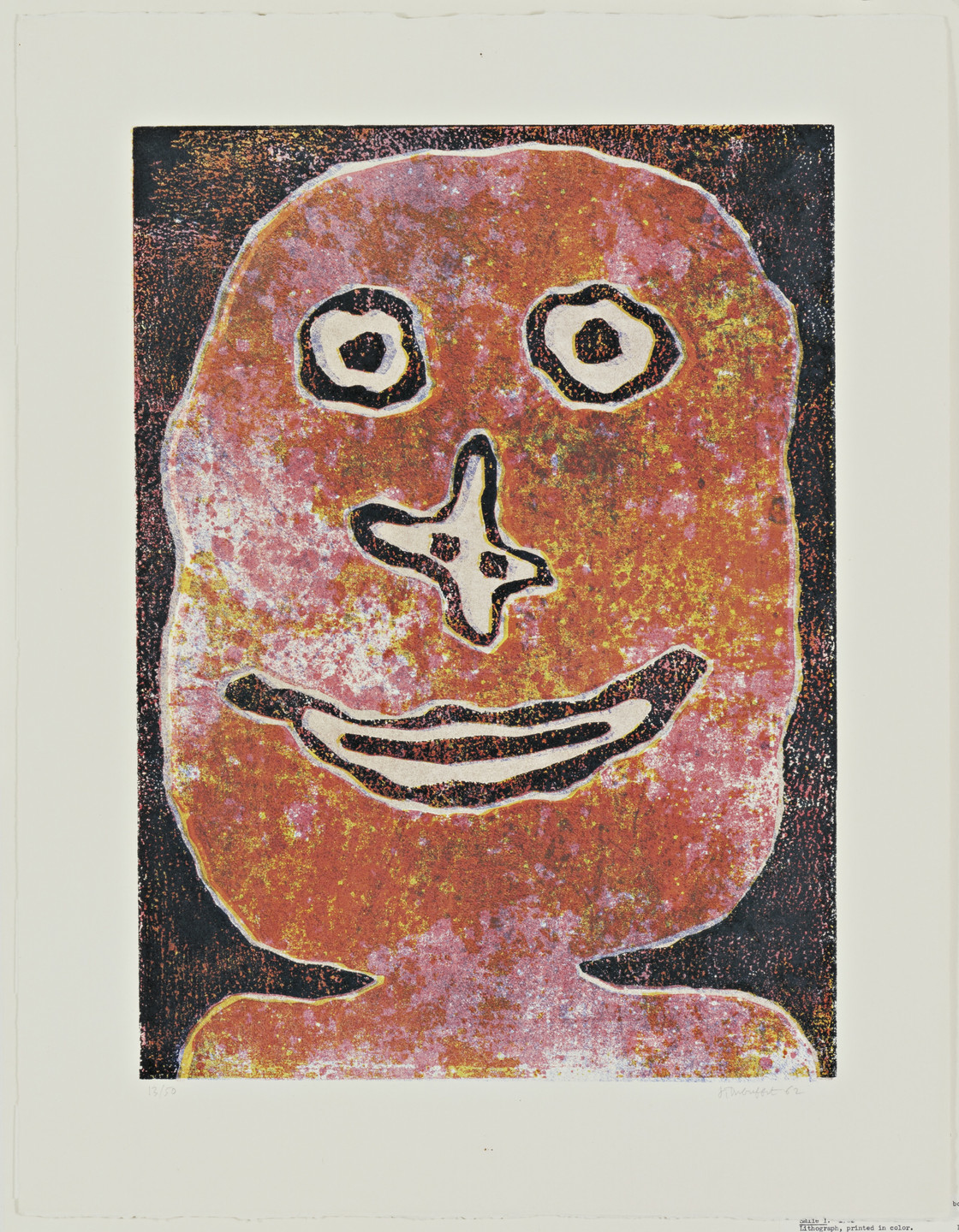 Jean Dubuffet. Smile (Sourire). 1962
