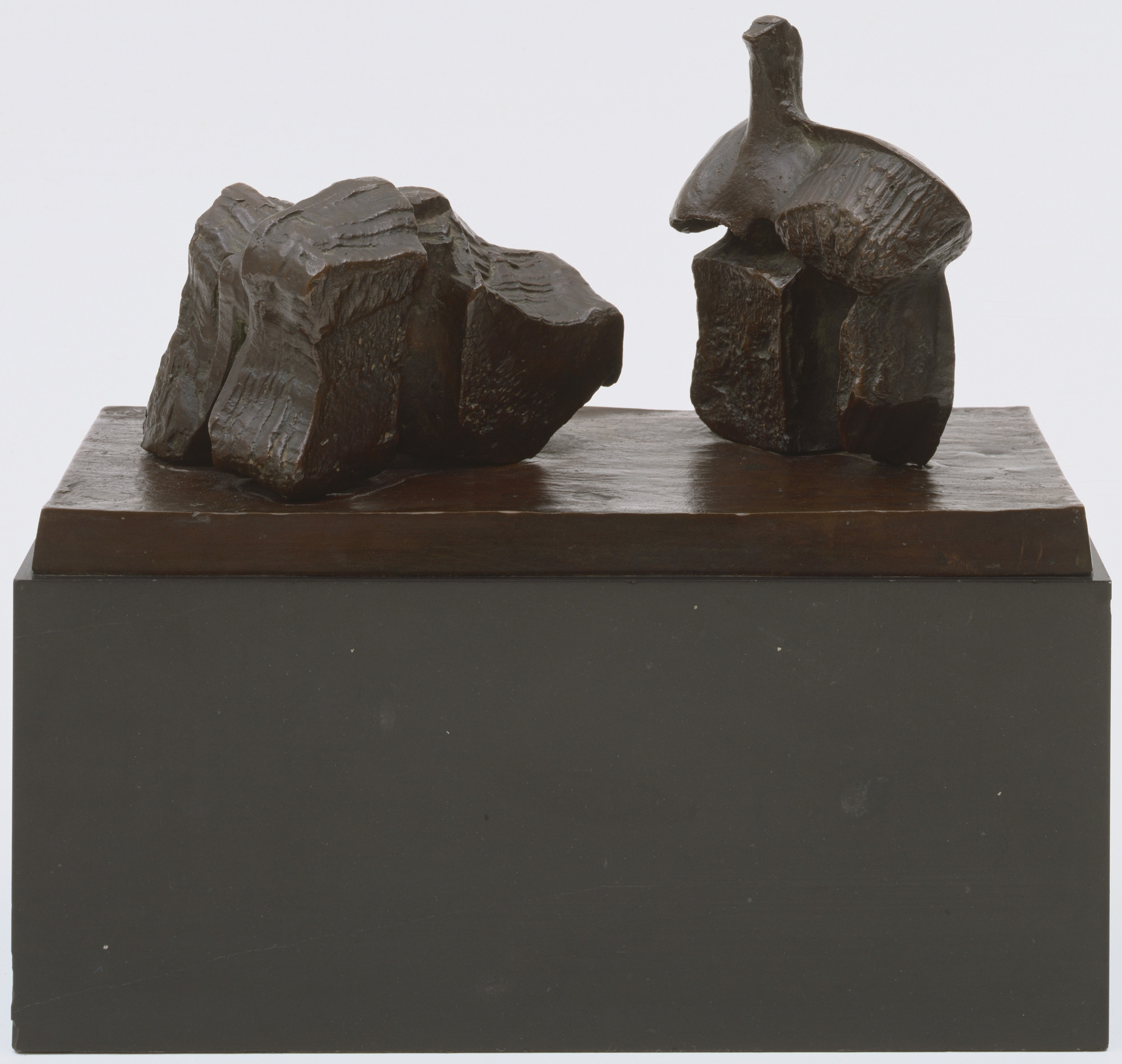 Henry Moore. Two-Piece Reclining Figure: Maquette Number 1