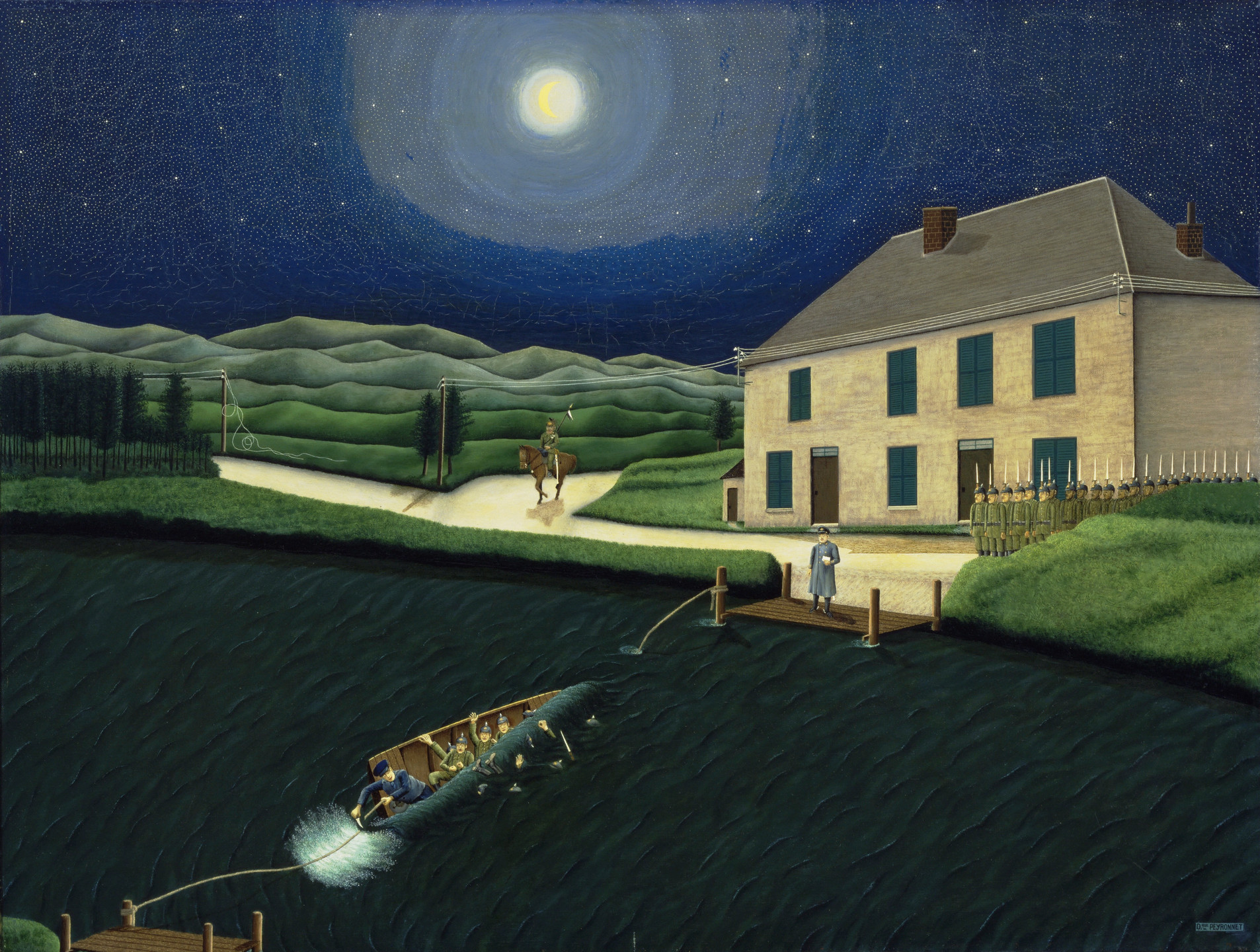 Dominique-Paul Peyronnet. The Ferryman of the Moselle. c. 1934