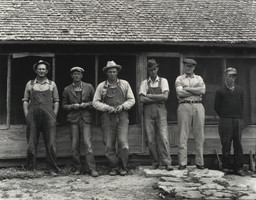 Dorothea Lange. Six Tenant Farmers without Farms, Hardeman County, Texas. 1937