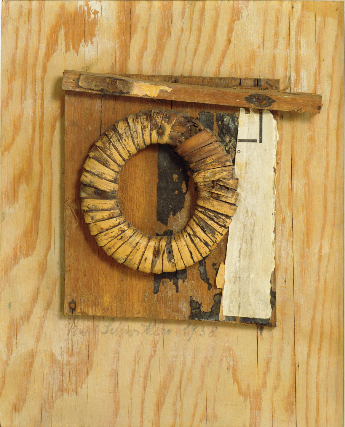 Kurt Schwitters. Untitled (Picture with Basket Ring). 1938