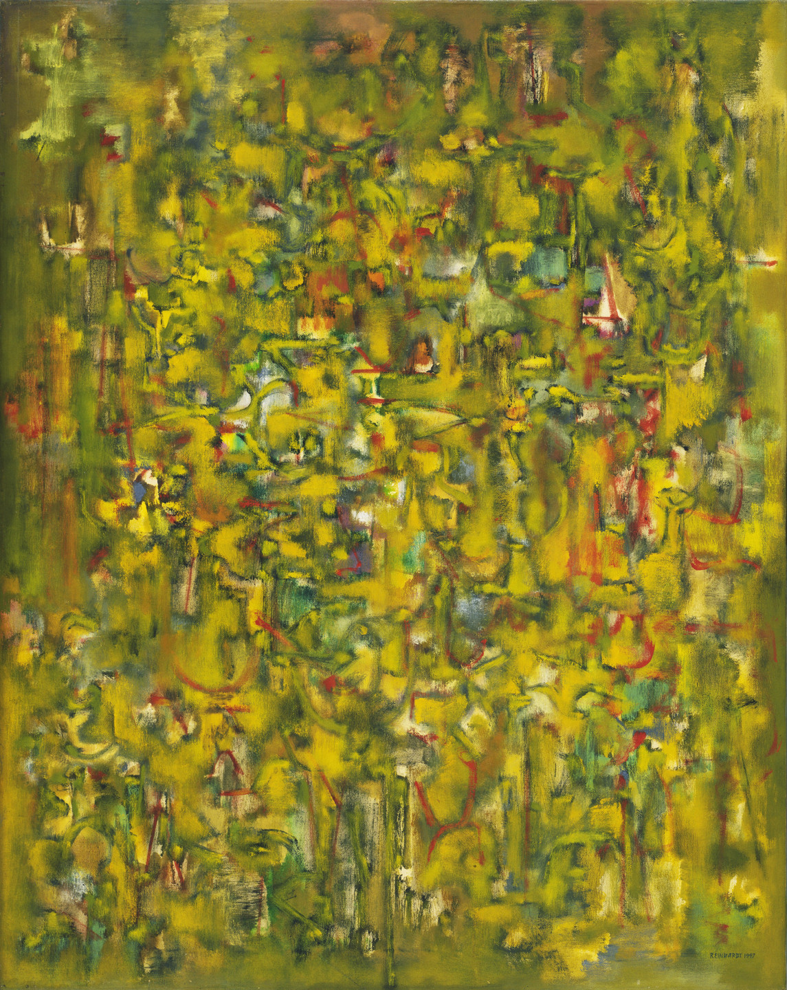 Ad Reinhardt. Number 43 (Abstract Painting, Yellow). 1947