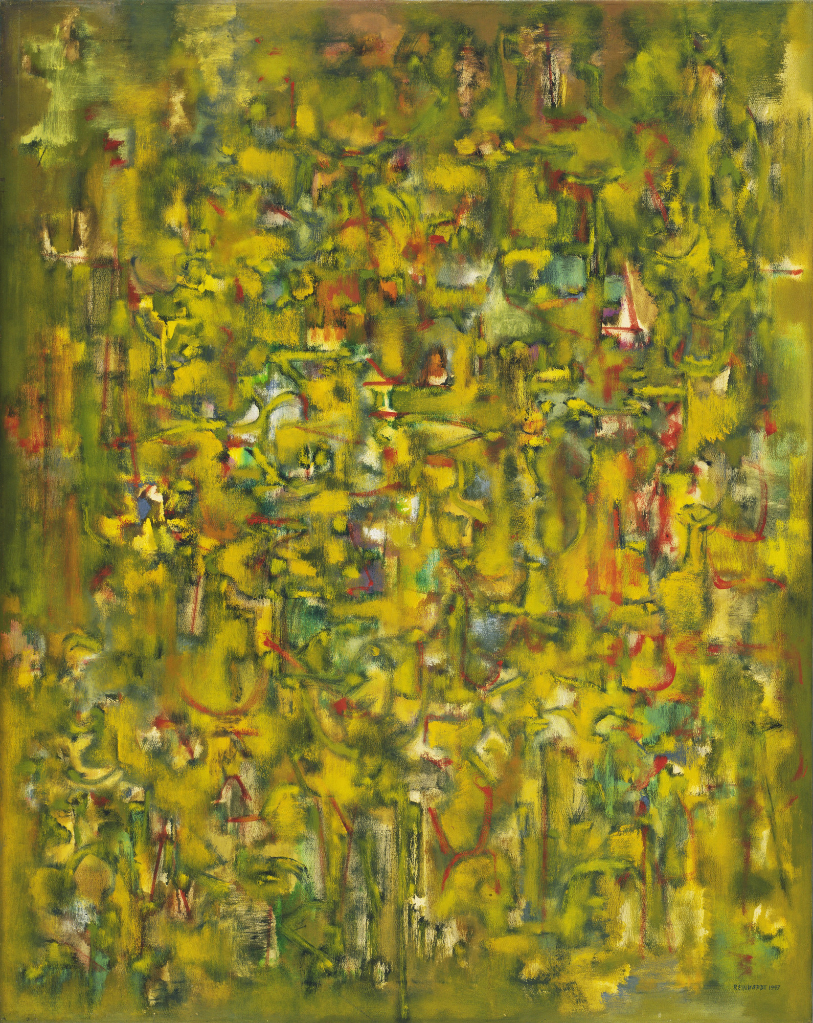 Ad Reinhardt. Number 43 (Abstract Painting, Yellow). 1947 | MoMA