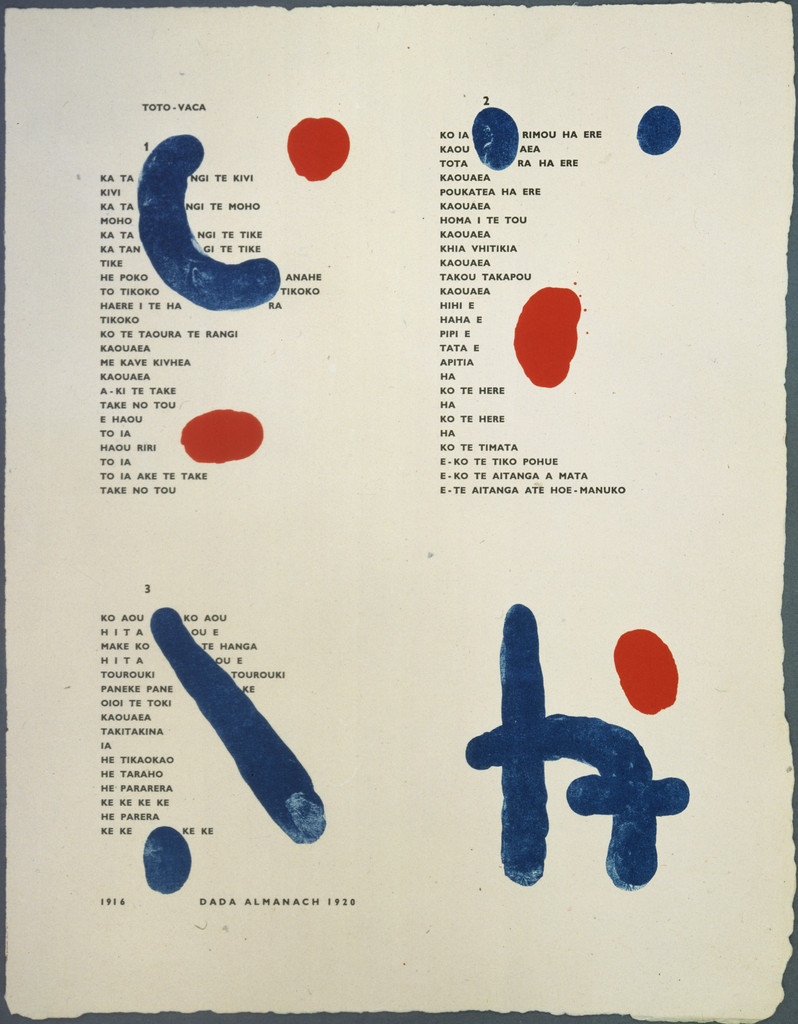 In-text plate (folio 25) from Poésie de mots inconnus