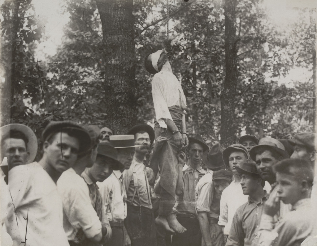 Leo Frank's Body Hanging to a Tree at Marletta, Georgia, After He Had Been Lynched