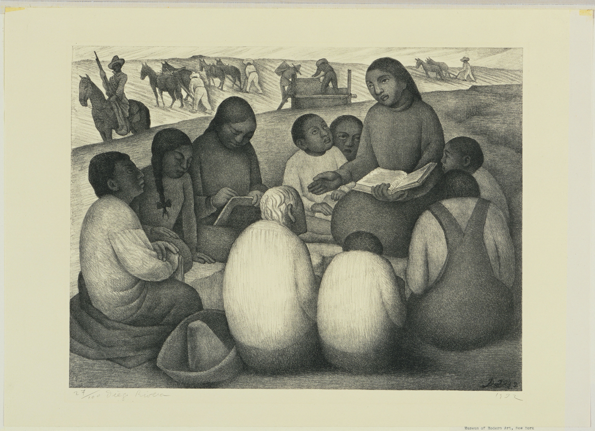 Diego Rivera. Open Air School (Escuela al aire libre)