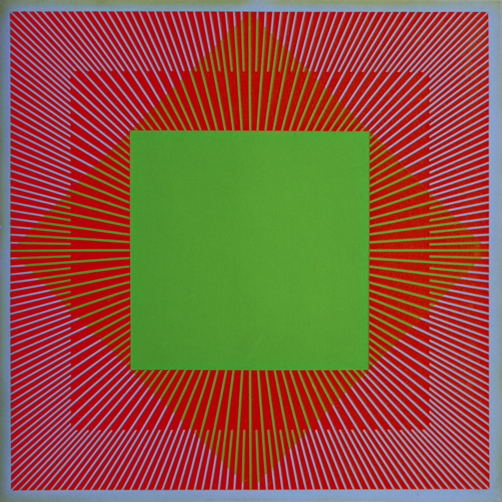 Richard Anuszkiewicz. Radiant Green. 1965 | MoMA