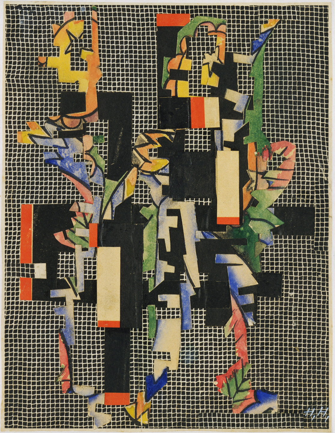 Hannah Höch. Collage II (On Filet Ground) (Collage II [Auf Filetgrund]). c. 1925