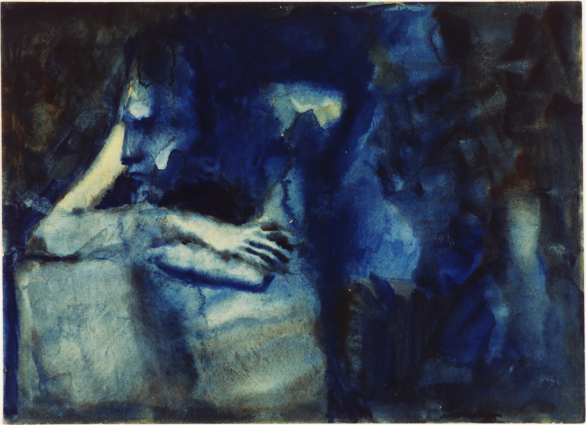 Pablo Picasso. Brooding Woman (recto); Three Children (verso). 1904