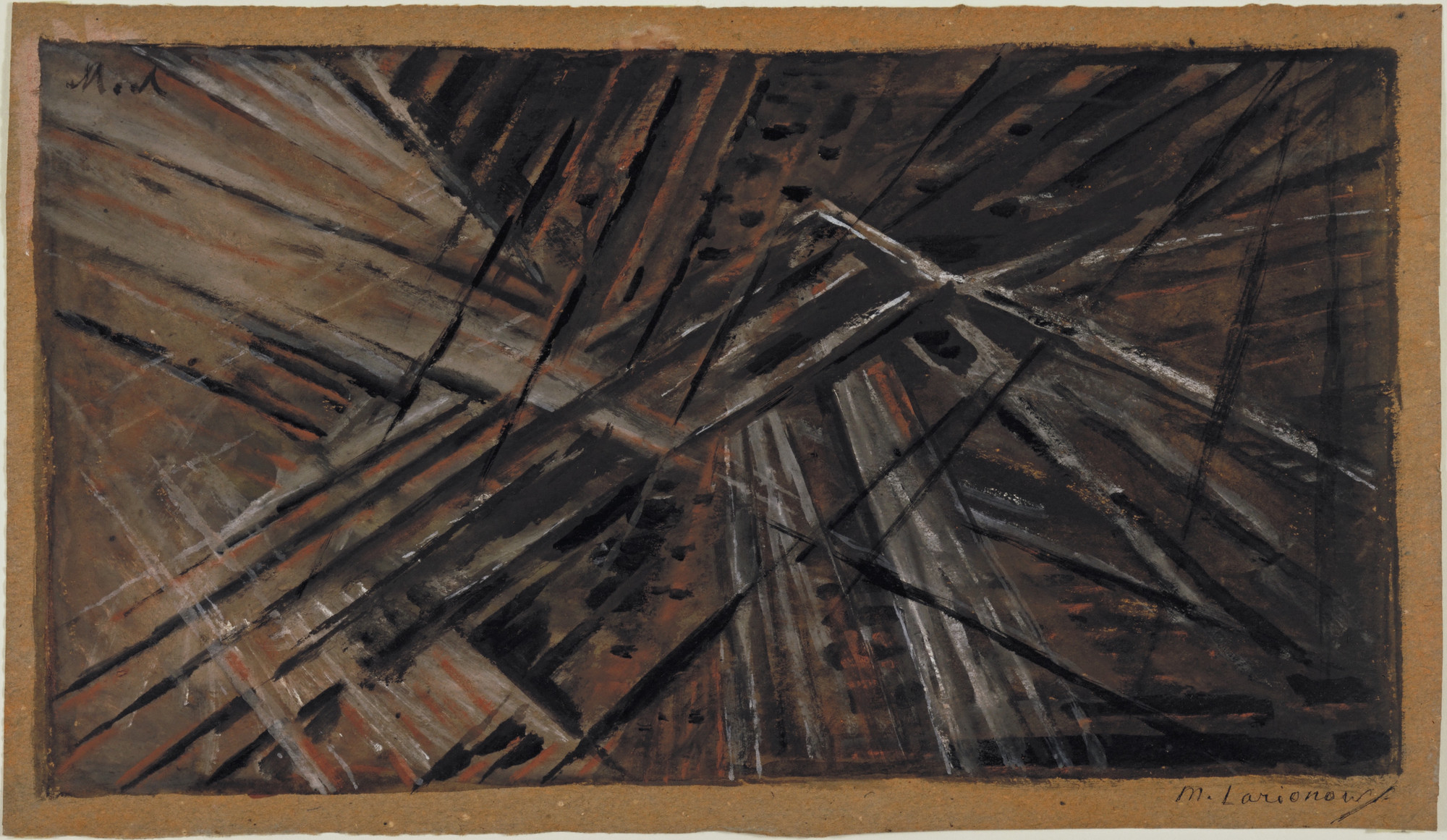 Mikhail Larionov. Rayonist Composition: Number 9. 1913
