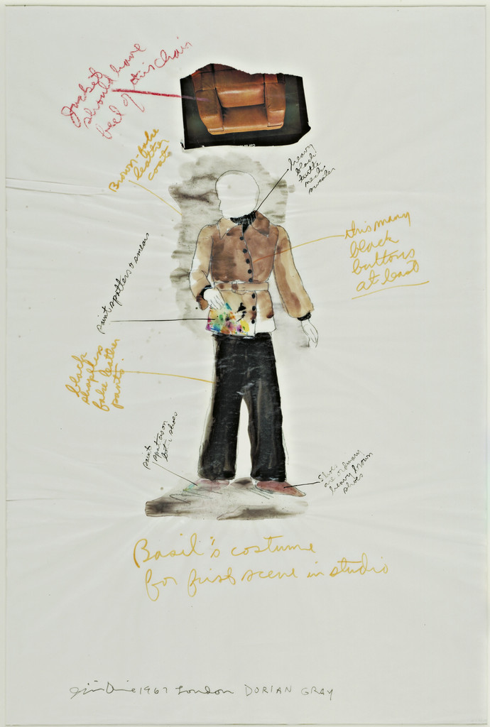 Basil Hallward's Costume for the First Scene in Studio. Costume design for The Picture of Dorian Gray