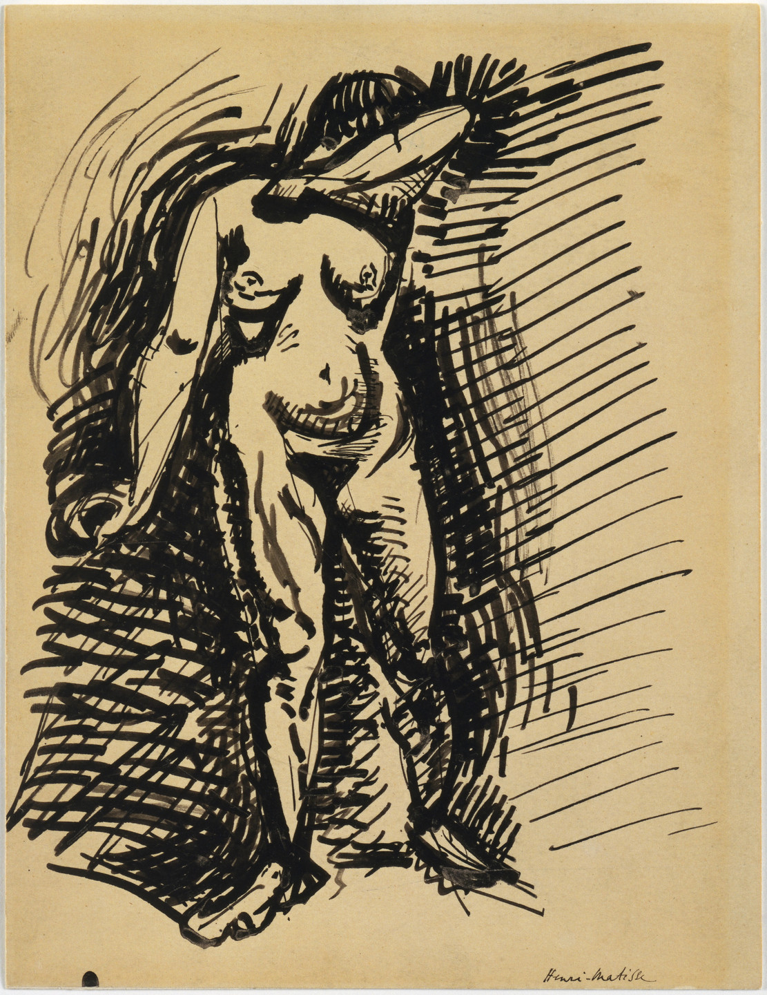 Henri Matisse. Standing Nude, Arms Covering her Face. c. 1901–03