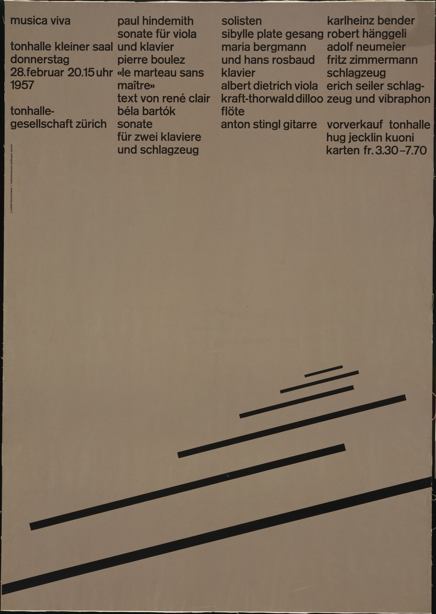 Josef Müller-Brockmann. Musica Viva. 1957 | MoMA