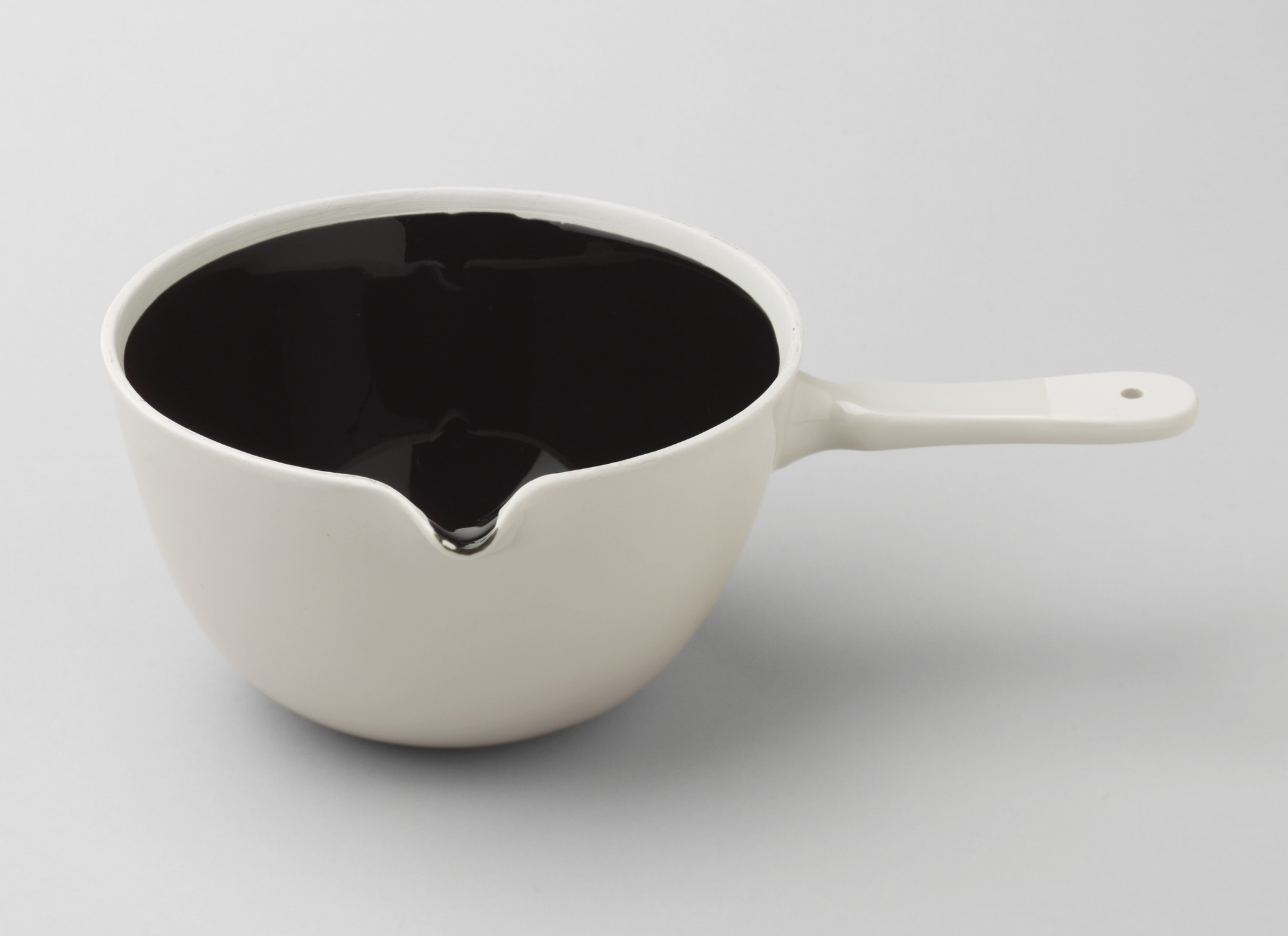 Coors Porcelain Co., Golden, CO. Casserole with Handle