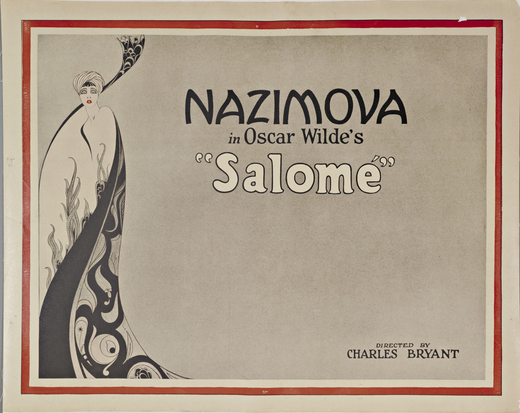 Eugene Gise, Natacha Rambova. Nazimova in Oscar Wilde's "Salomé". 1922