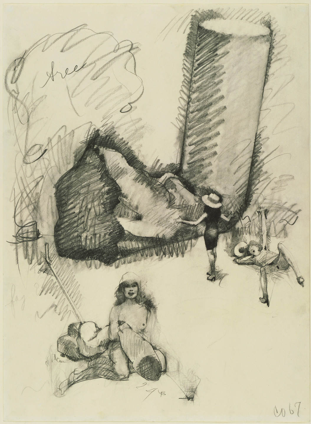Claes Oldenburg. Colossal Fag End, Dream State. 1967