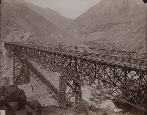 Unidentified photographer. Railroad Bridge, Peru. c. 1880