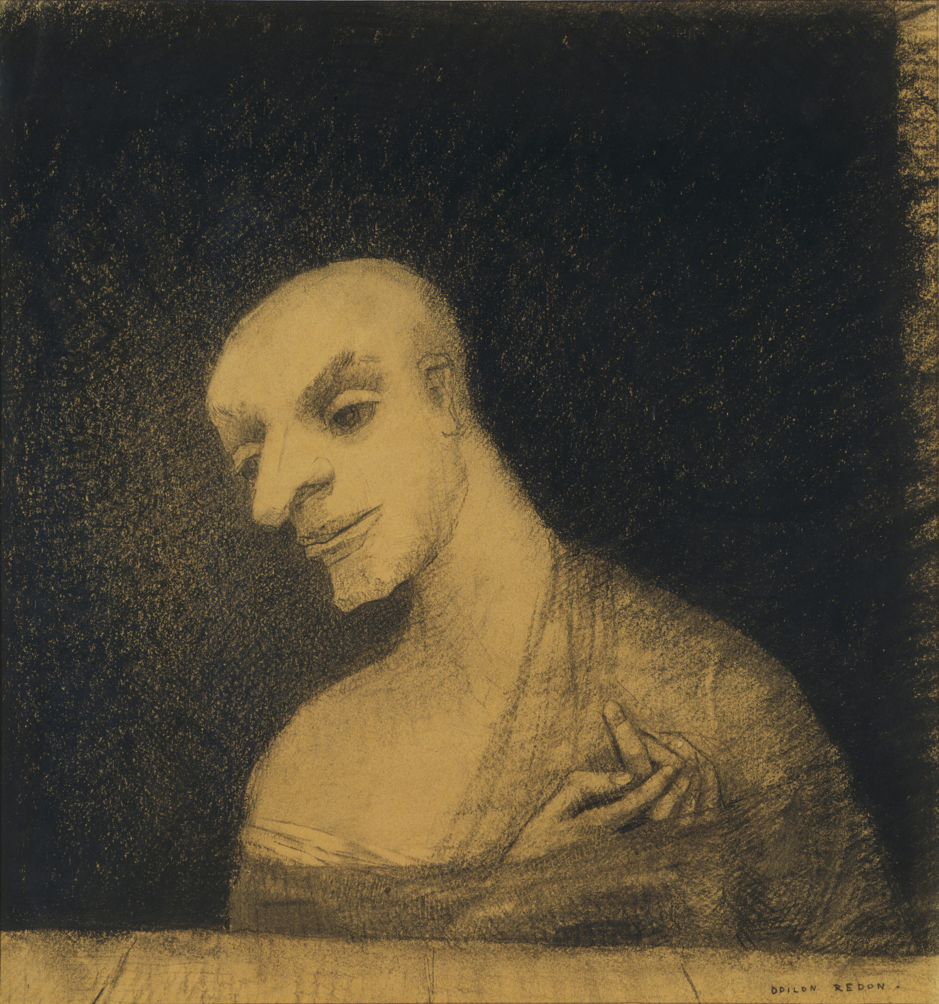 Odilon Redon. Imaginary Figure. (c. 1881) | MoMA