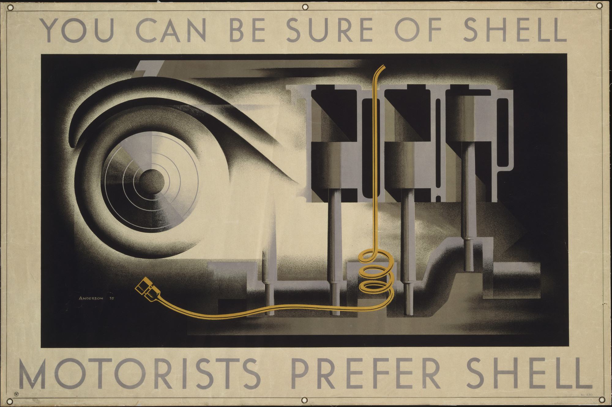 J. S. Anderson. You Can Be Sure of Shell, Motorists Prefer Shell. 1935