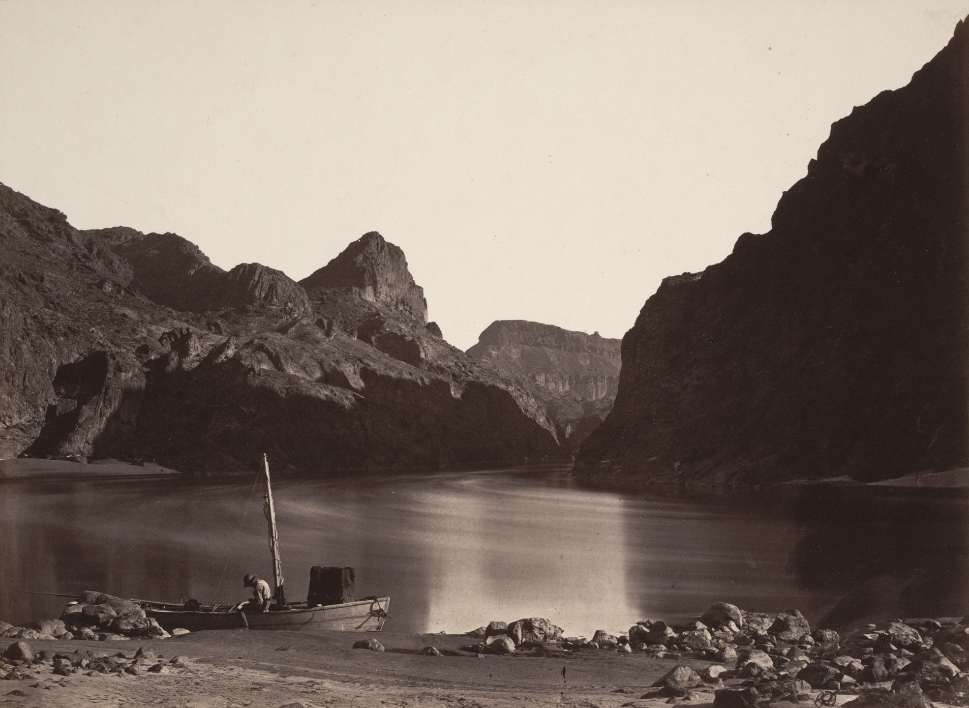 Timothy O&#39;Sullivan. Black Cañon, Colorado River, From Camp 8, Looking Above. 1871