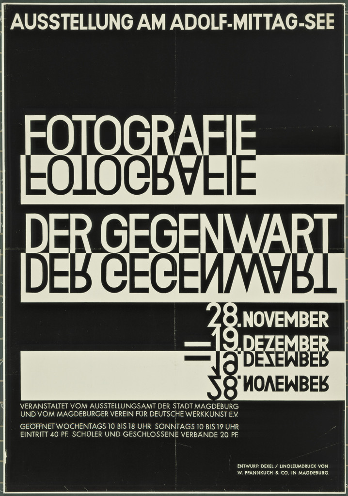 Fotografie der Gegenwart (Contemporary Photography) (Poster for exhibition in Magdeburg)