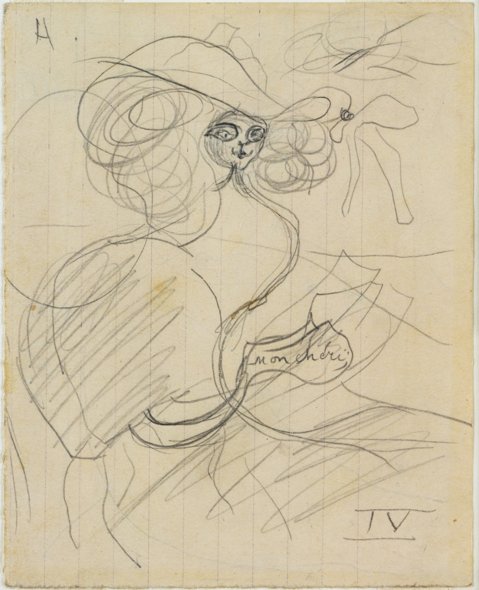 Joan Miró. Study for Portrait of Mistress Mills in 1750