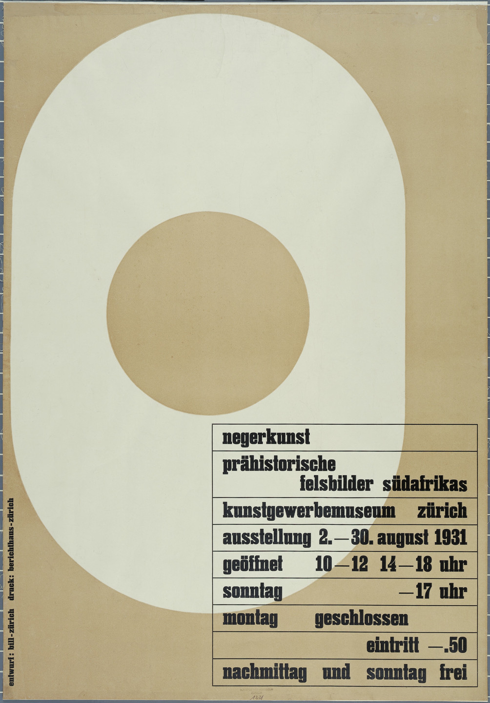 Max Bill. Negerkunst, Prähistorische Felsbilder Sudafrikas. 1931