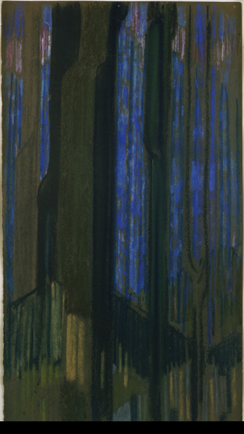 František Kupka. Study in Verticals (The Cathedral). (1912)