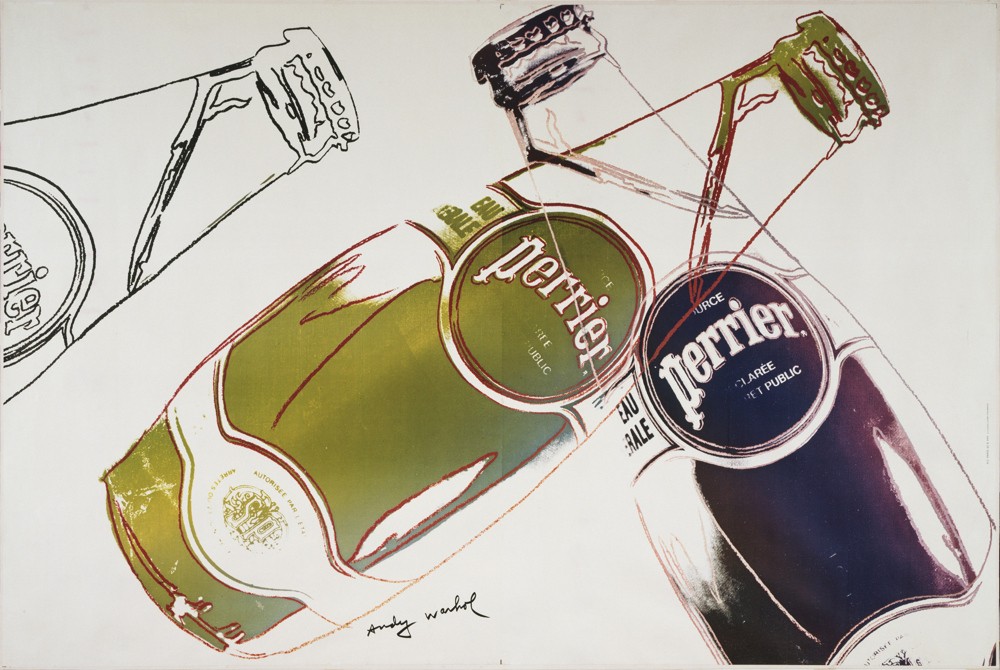 Three Perrier Bottles　Andy Warhol　poster Andy Warhol: Perrier Print | Gagosian Shop