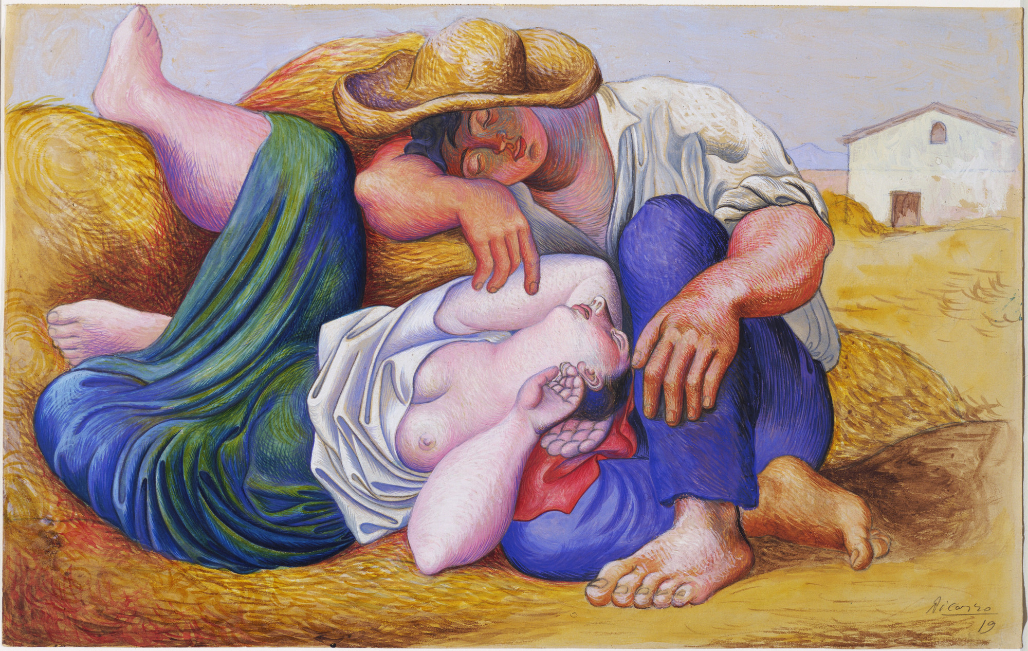 Pablo Picasso. Sleeping Peasants. 1919