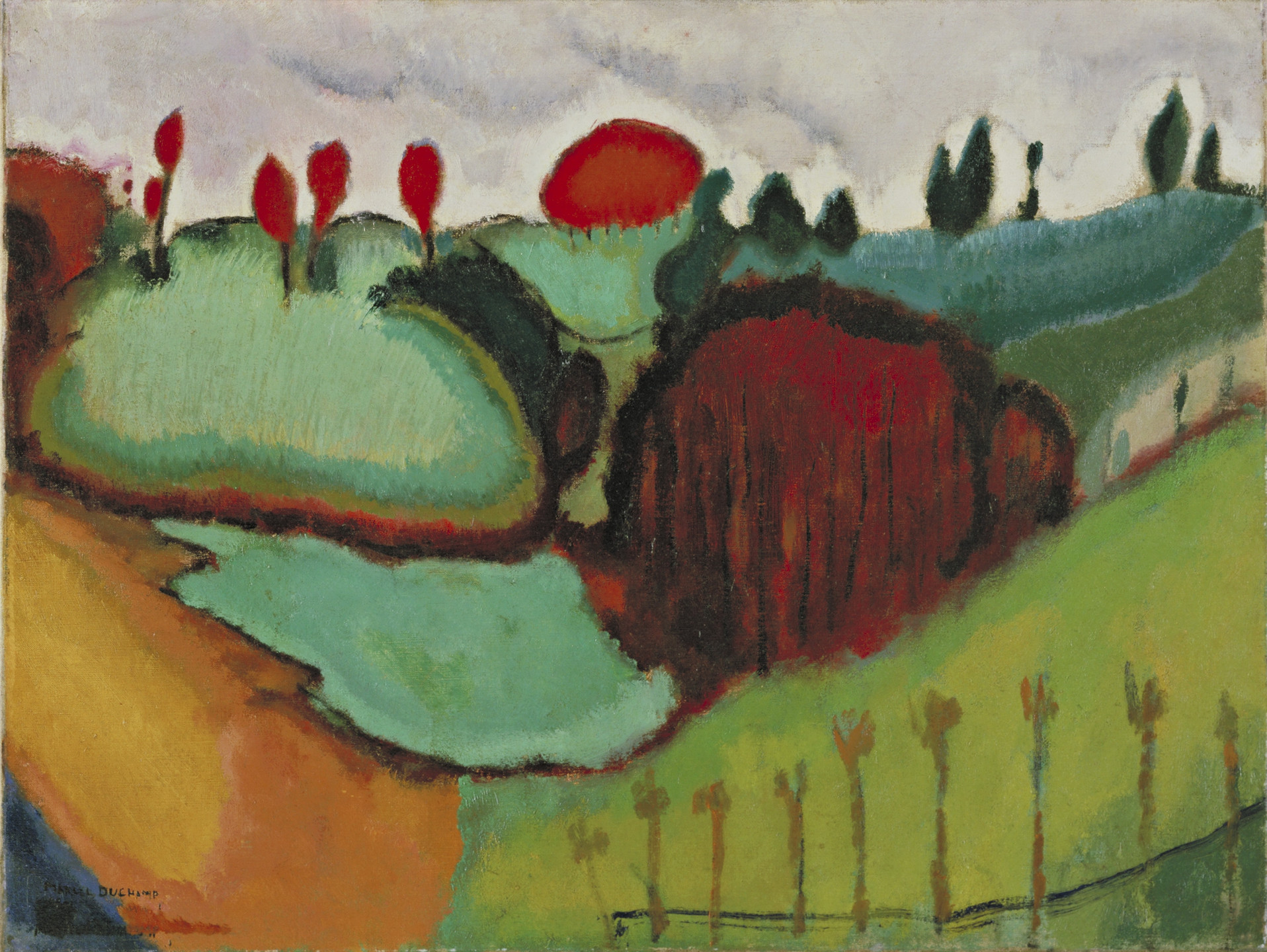 Marcel Duchamp. Landscape. Neuilly, January-February 1911