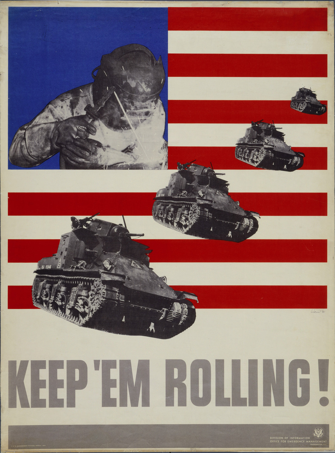 Leo Lionni. Keep &#39;Em Rolling!. 1941