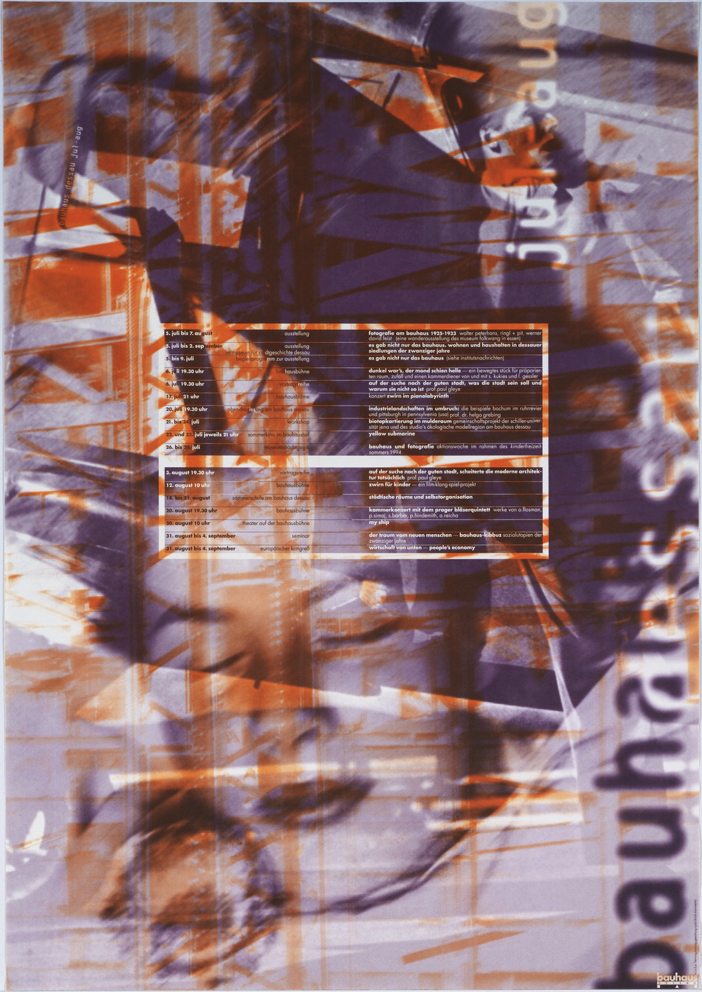 Cyan, Sophie Alex, Wilhelm Ebentreich, Detlef Fiedler, Daniela Haufe, Siegfried Jablonsky. Stiftung Bauhaus Dessau, Jul-Aug 1995. 1995