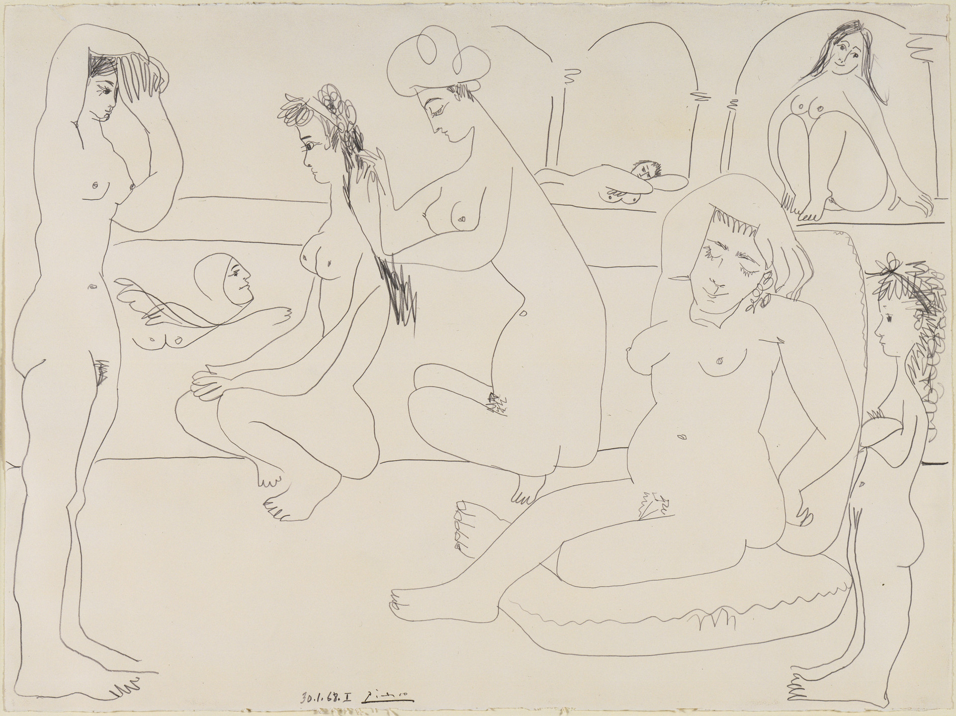 Pablo Picasso. The Pool. January 30, 1968